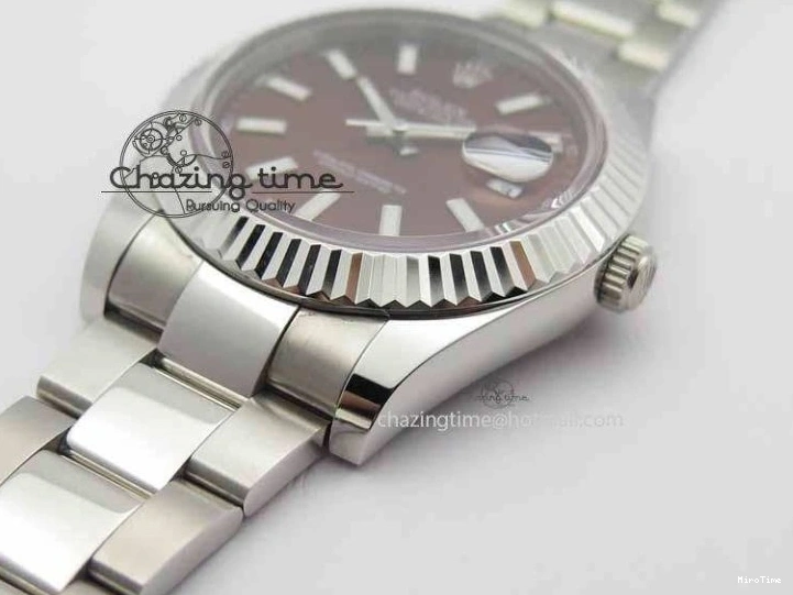 MiroTime 1221 DateJust II 41mm SS BP Maker Best Edition Brown Dial On SS Bracelet SA Modern 3734